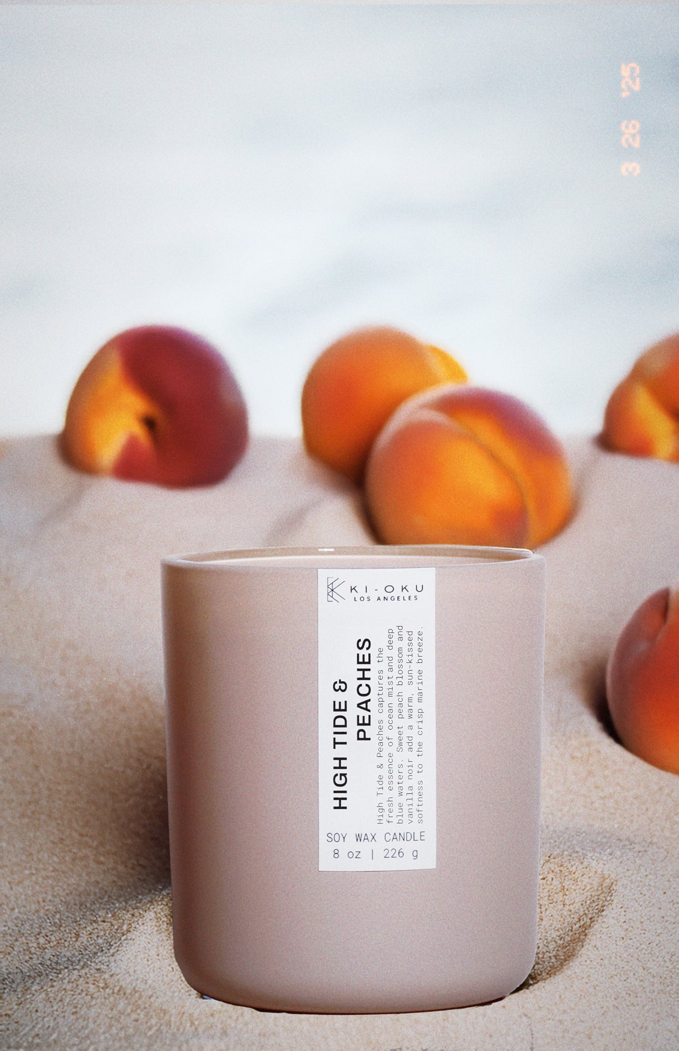 High Tide & Peaches Candle 8oz | Where Ocean Breeze Meets Sun-Ripened Bliss